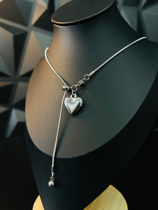 Collar ajustable de corazon