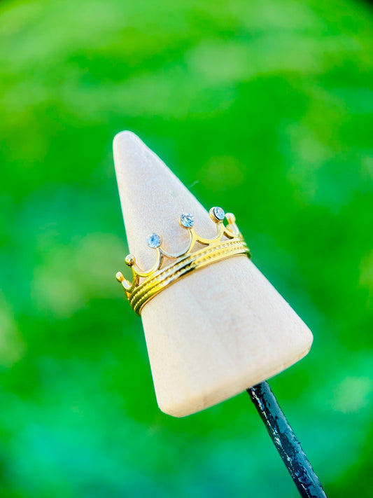 Sortija ajustable de coronoa oro