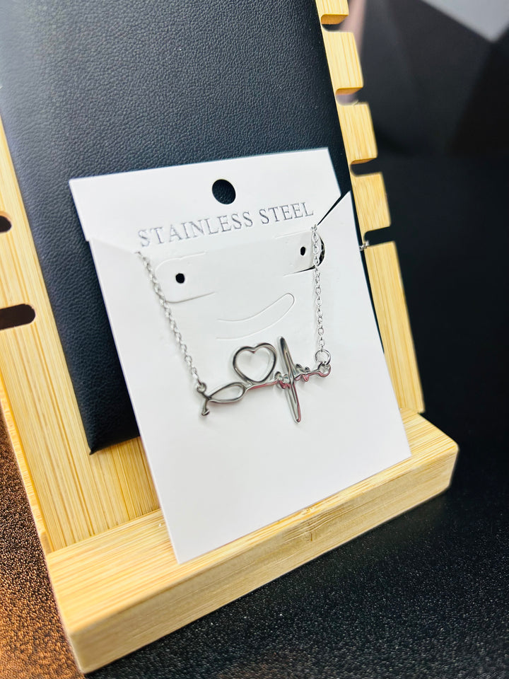 Collar de Signo Vital Plata