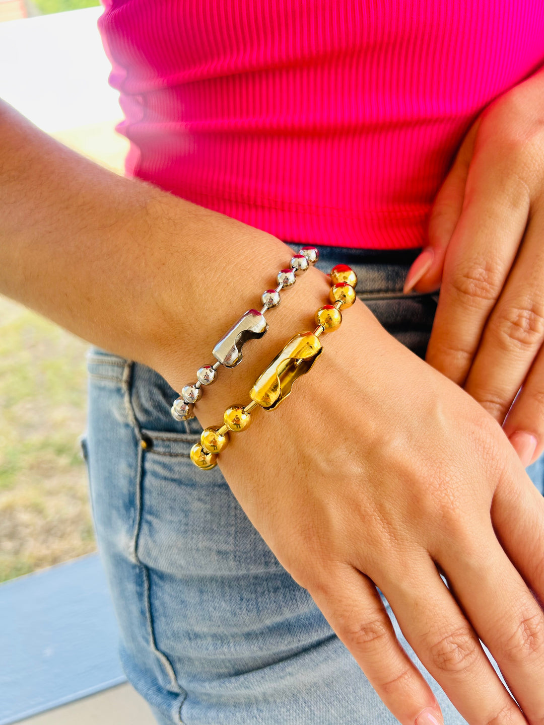 Pulsera de Bolitas Plata