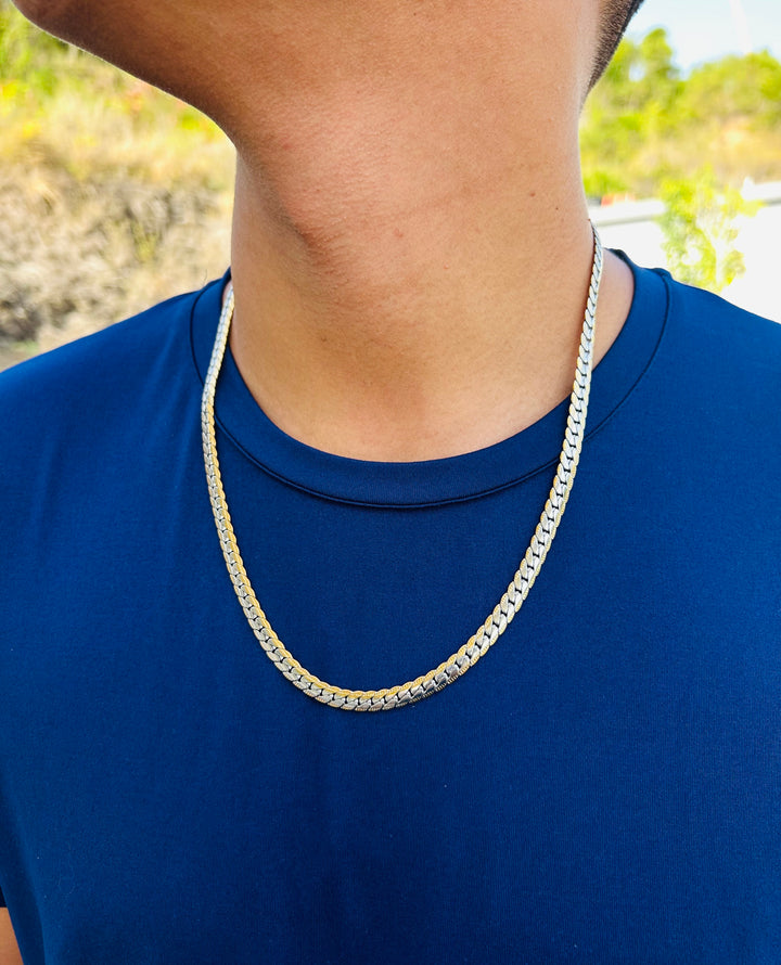 Cadena Doble Tono de Hombre