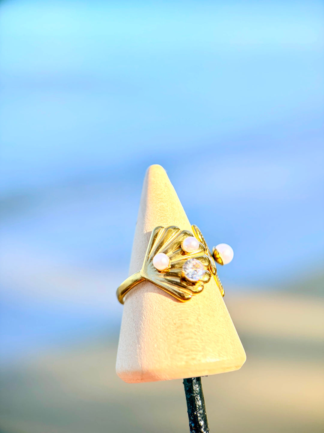 Sortija de Mar con Perlas