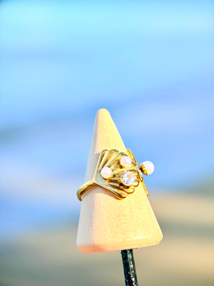 Sortija de Mar con Perlas