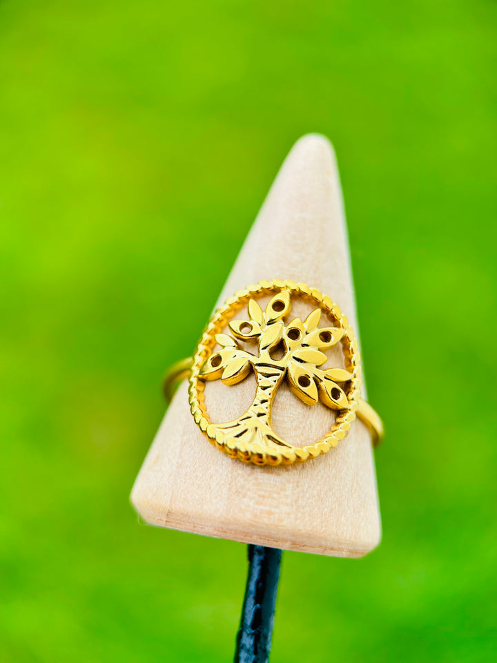 Sortija de Arbol de la Vida Oro