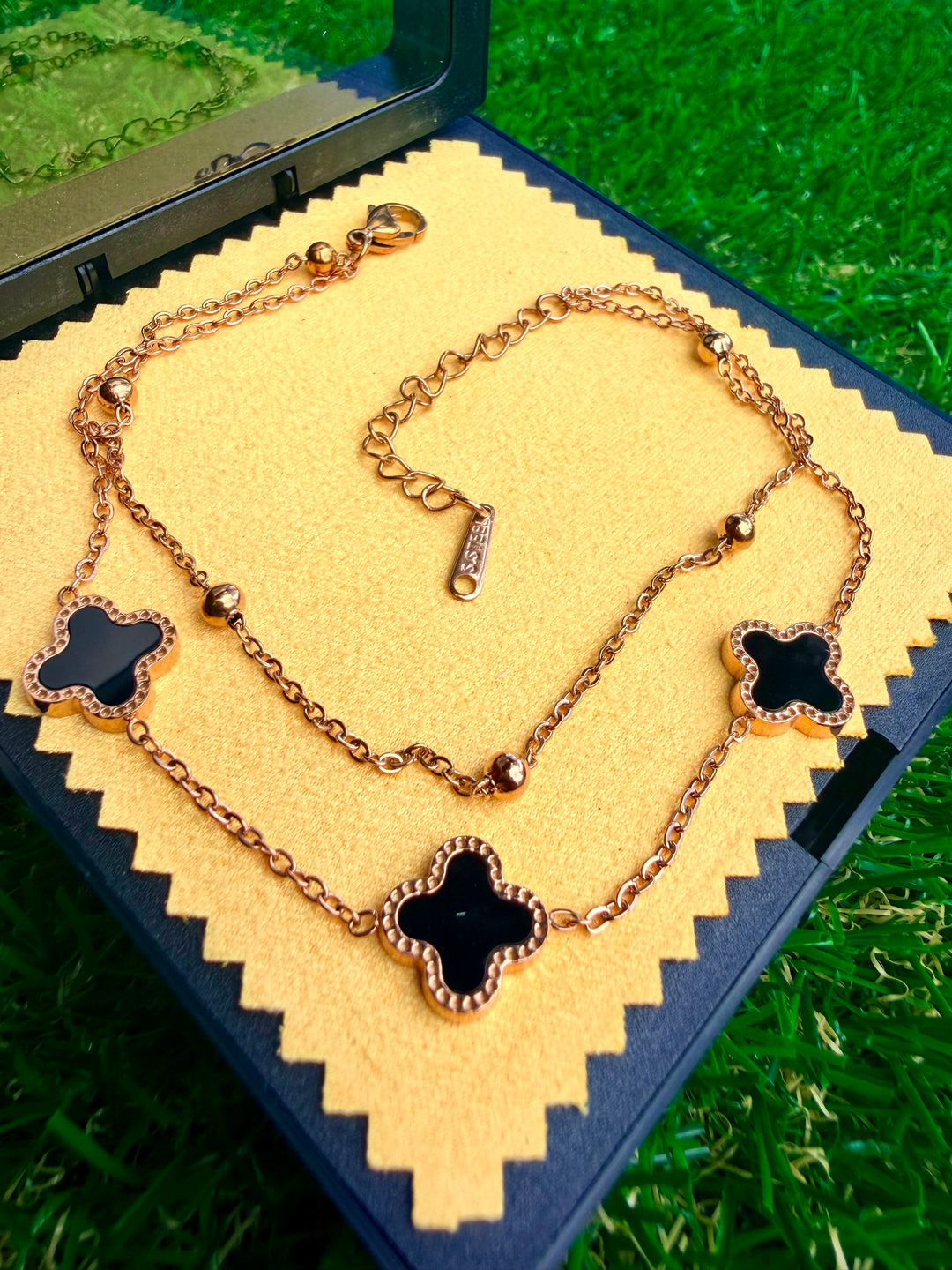 Tobillera Doble Rose Gold