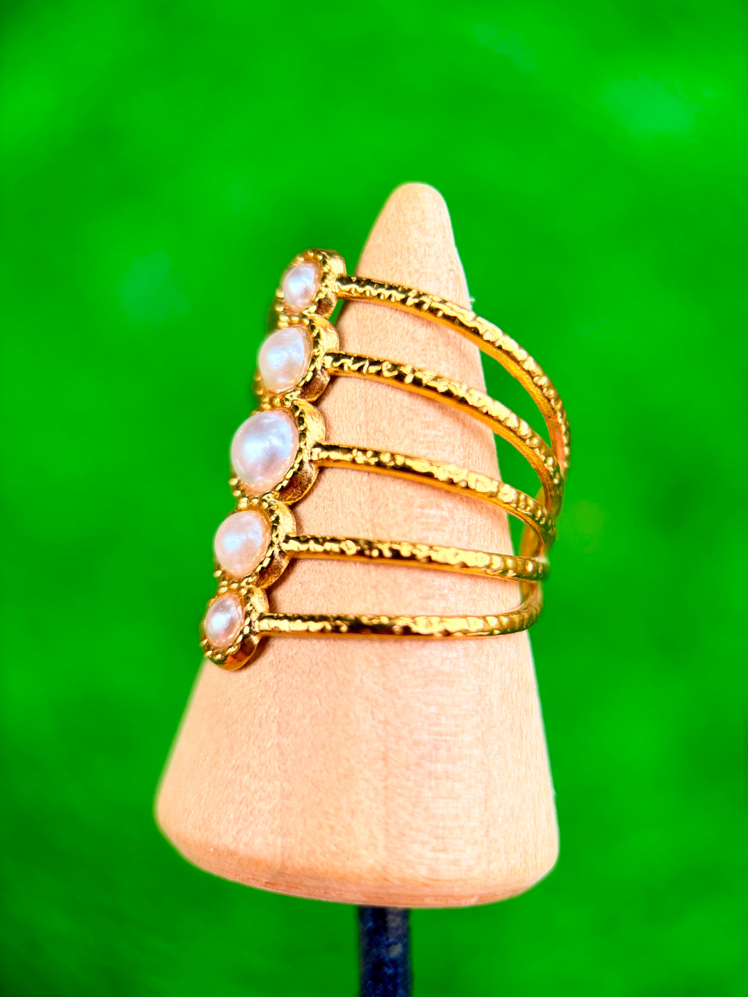 Sortija Ajustable de Perlas