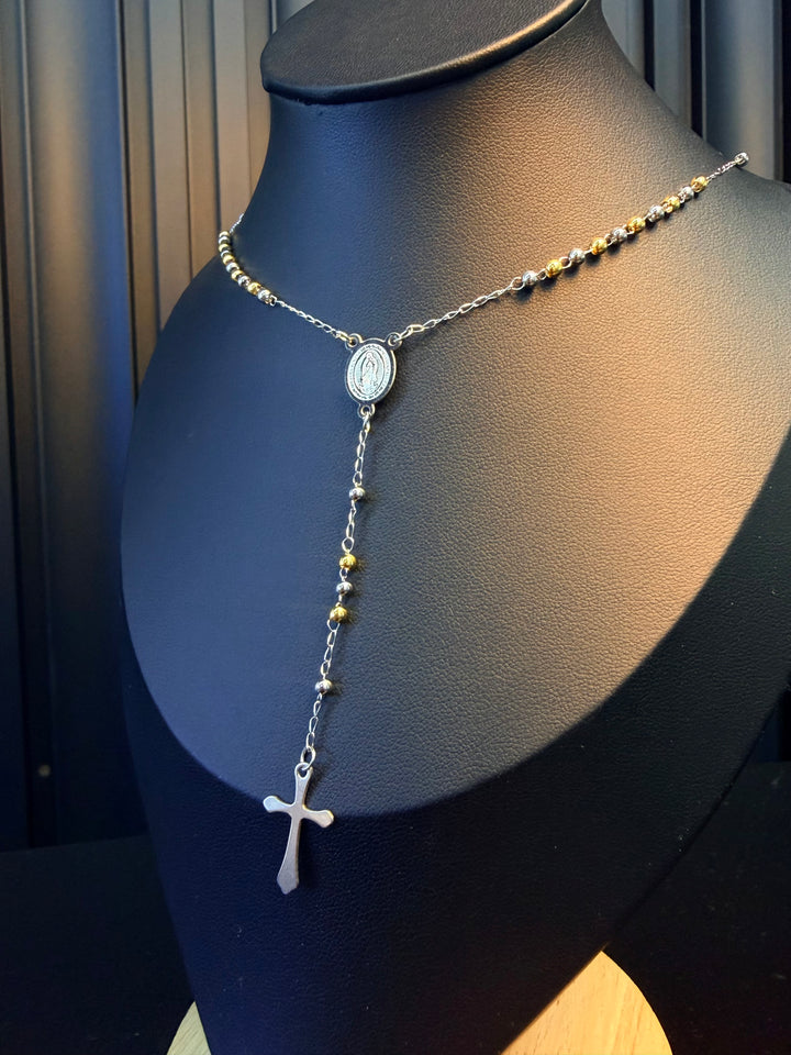 Rosario Doble Tono UNISEX