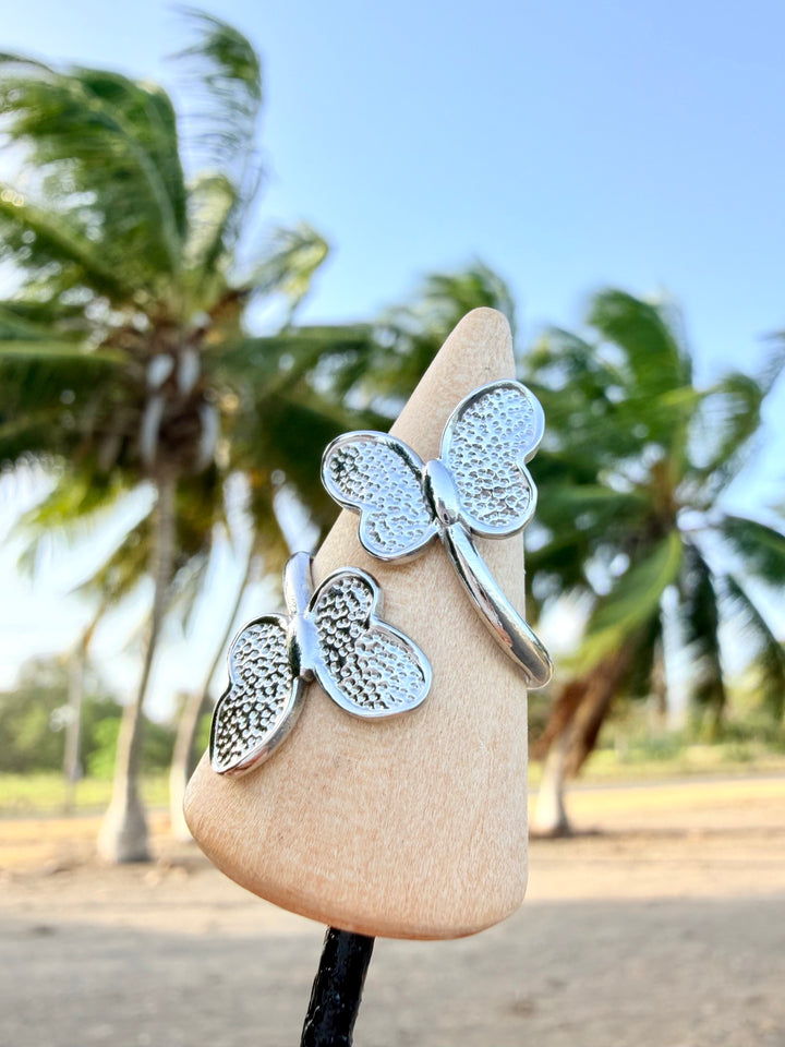 Sortija de Mariposas Plata