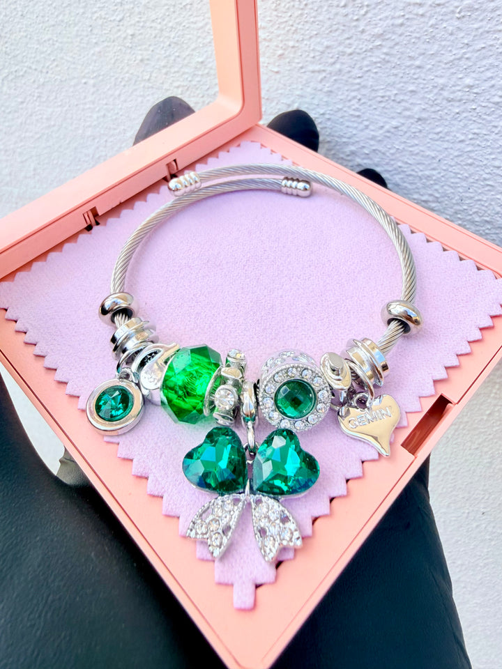 Pulsera de Charms Verde