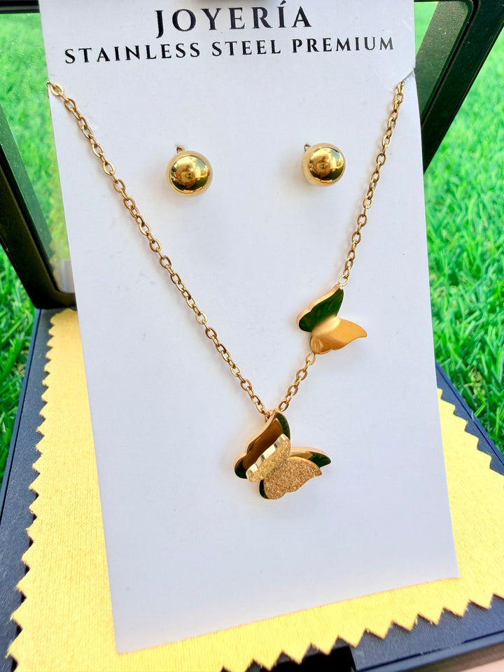 Set de Mariposa Oro