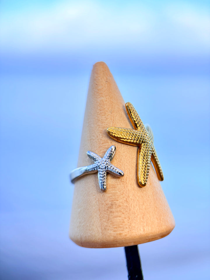 Sortija de Estrellas de Mar Dobletono