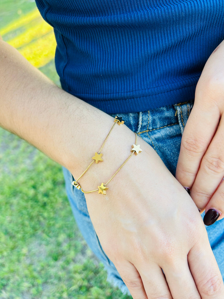 Pulsera de Estrellas doble 1