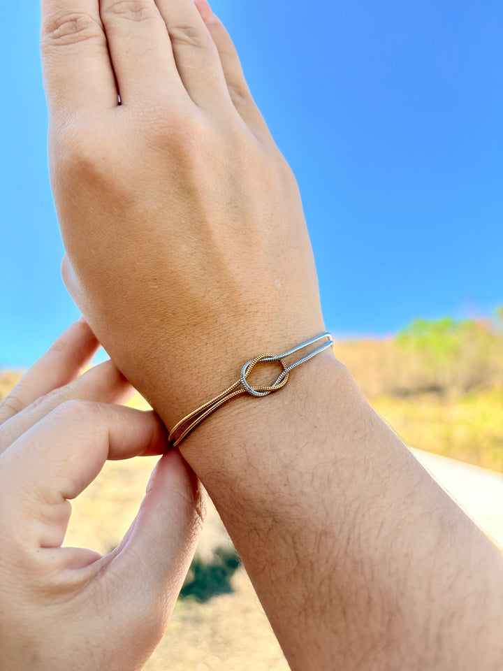 Pulsera Doble Tono
