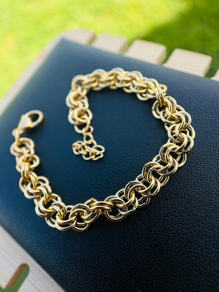 Pulsera entrelazada Oro