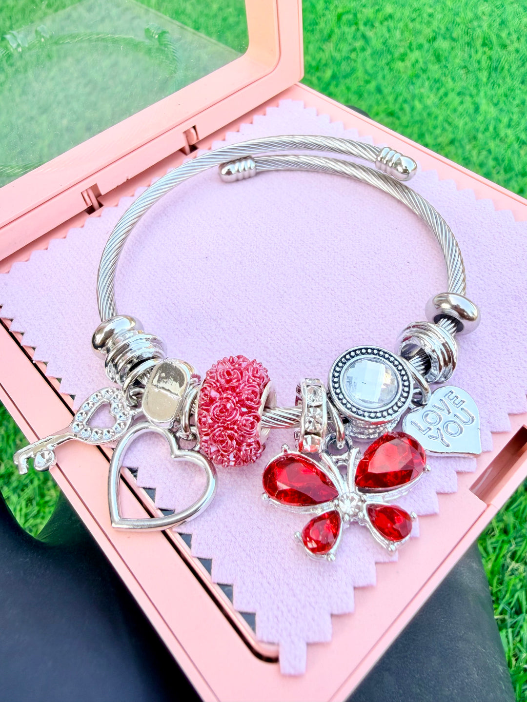 Pulsera de Charms Roja