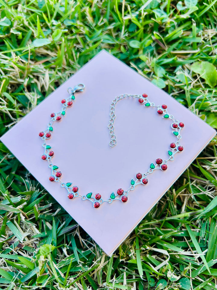 Tobillera de Cherry Plata