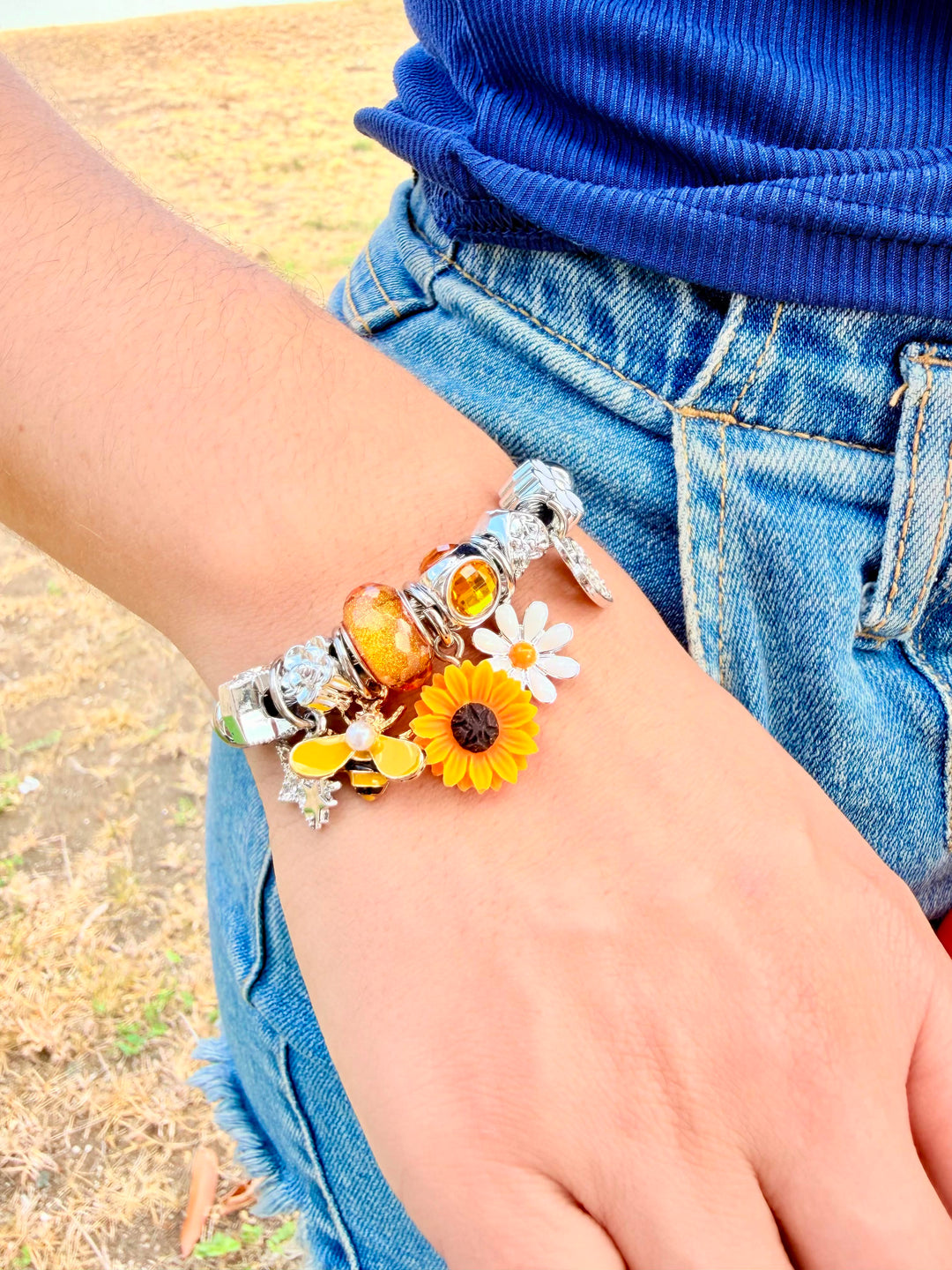 Pulsera de Charms Flores