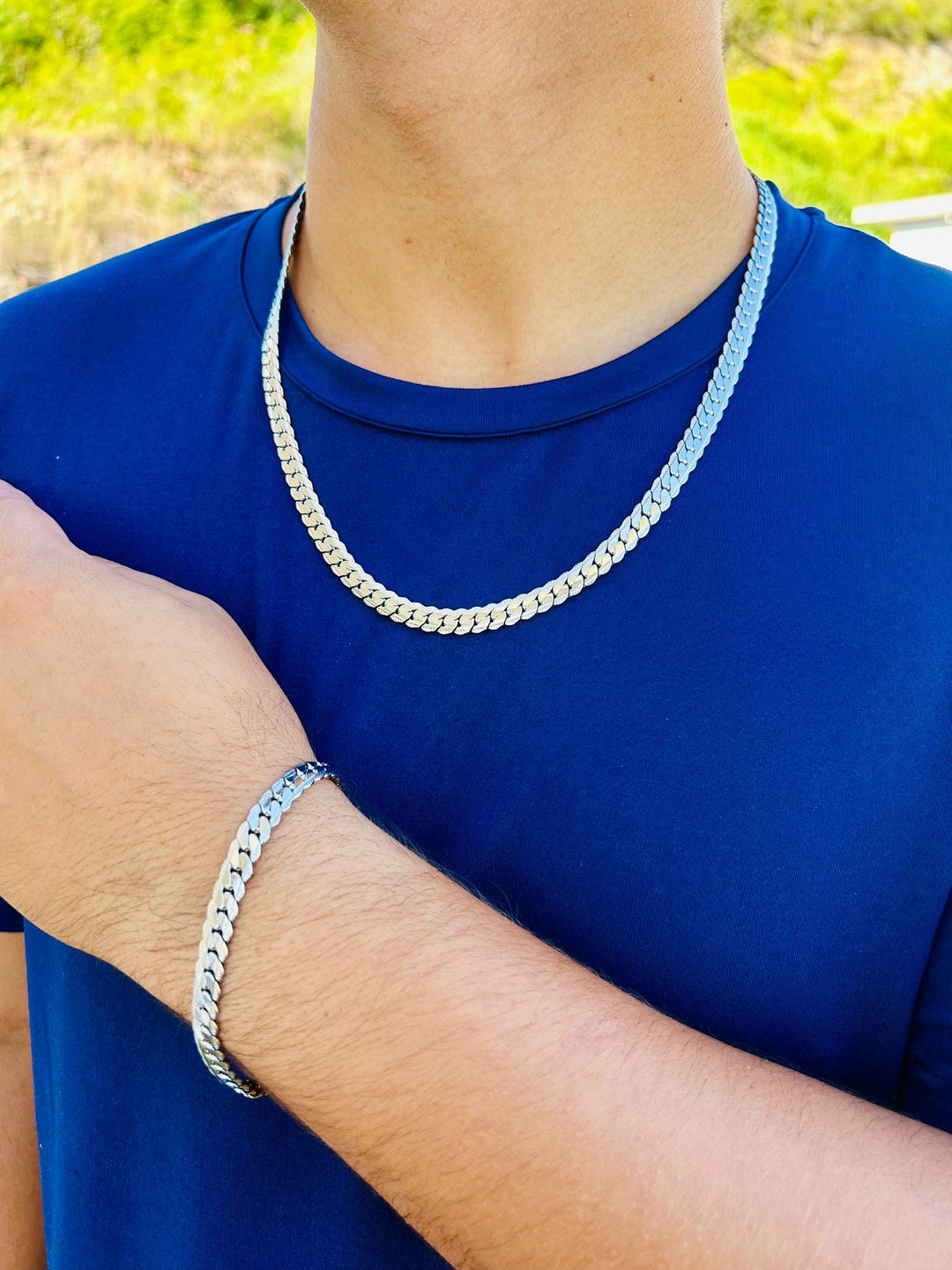 Set para Hombre Plata