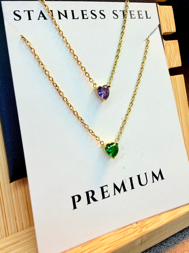 Set de 2 Collares de Corazon #5