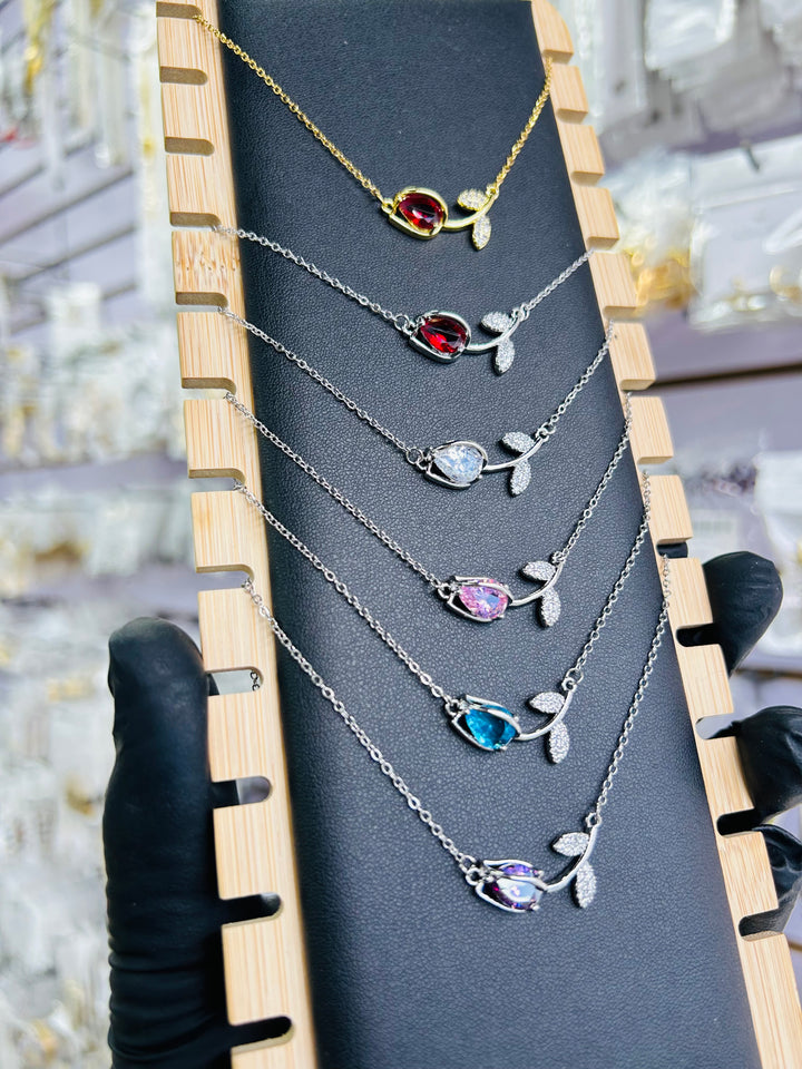 Collar Tulipan Azul