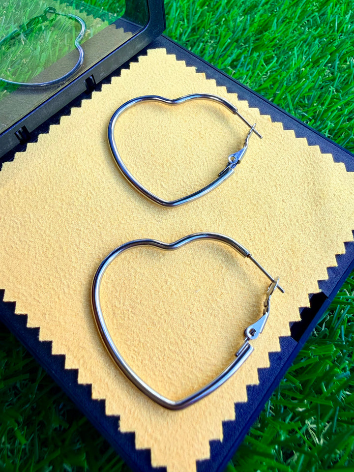 Pantallas de Corazon Plata 1.5"