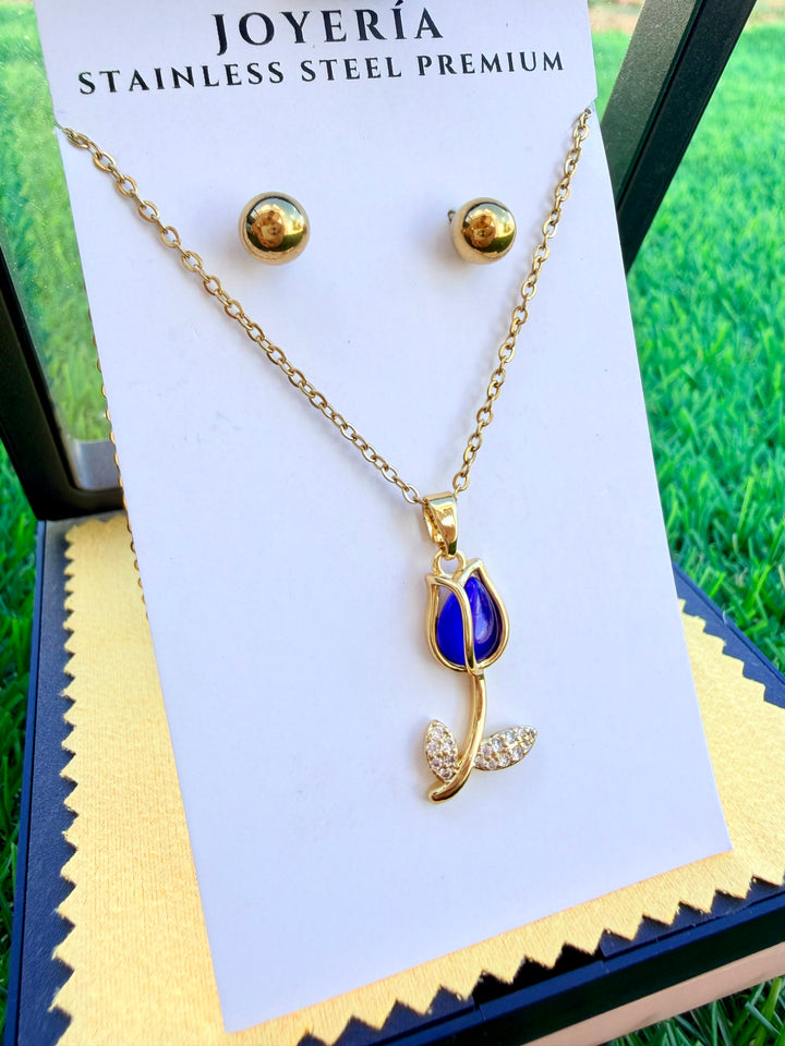 Set de Tulipan Azul