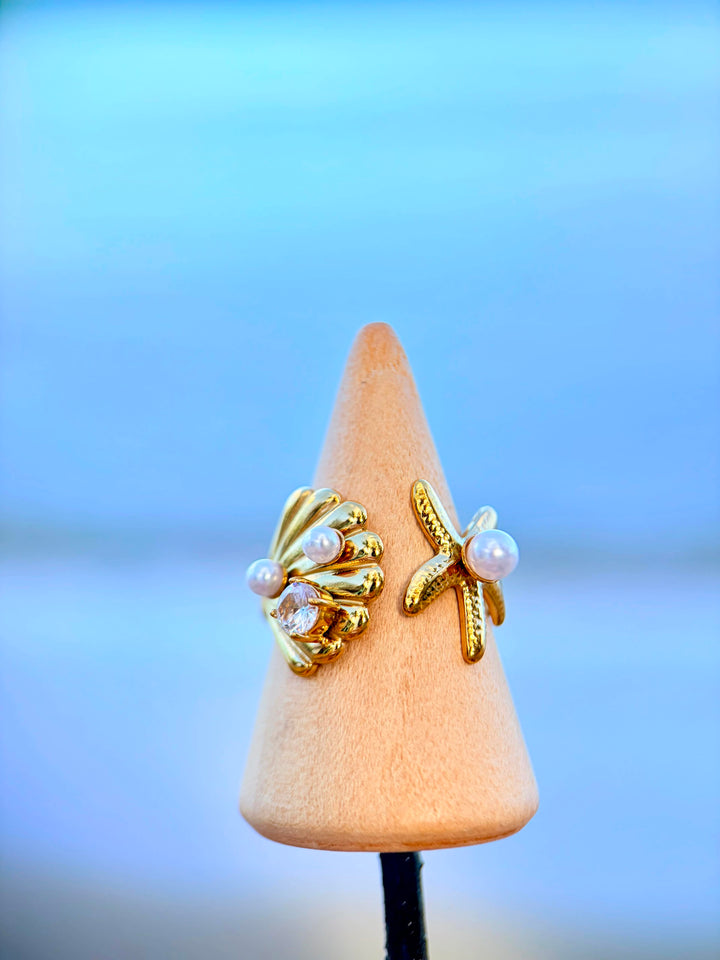 Sortija de Mar con Perlas