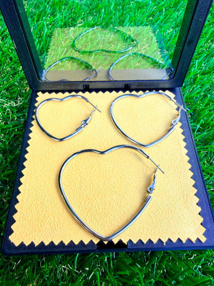 Pantallas de Corazon Plata 2"