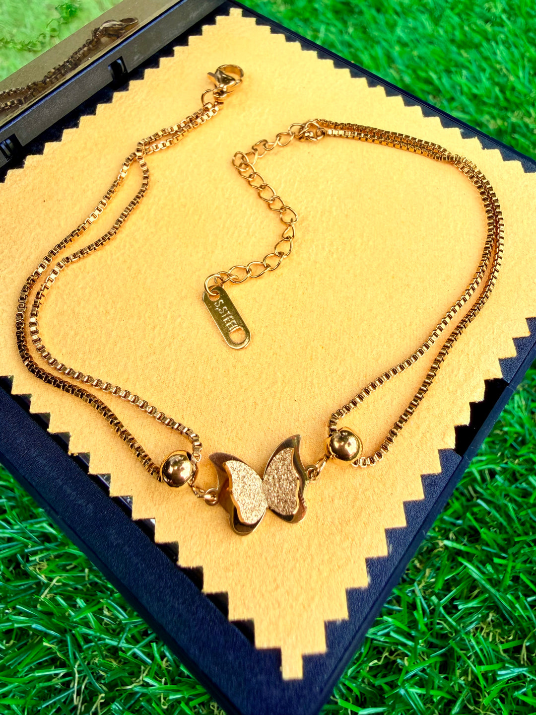 Tobillera de Mariposa Oro