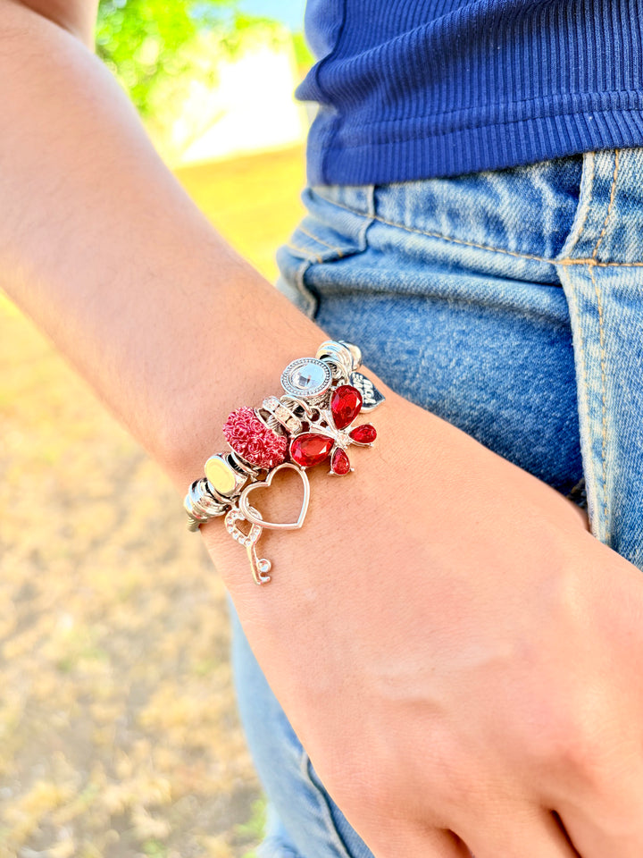 Pulsera de Charms Roja