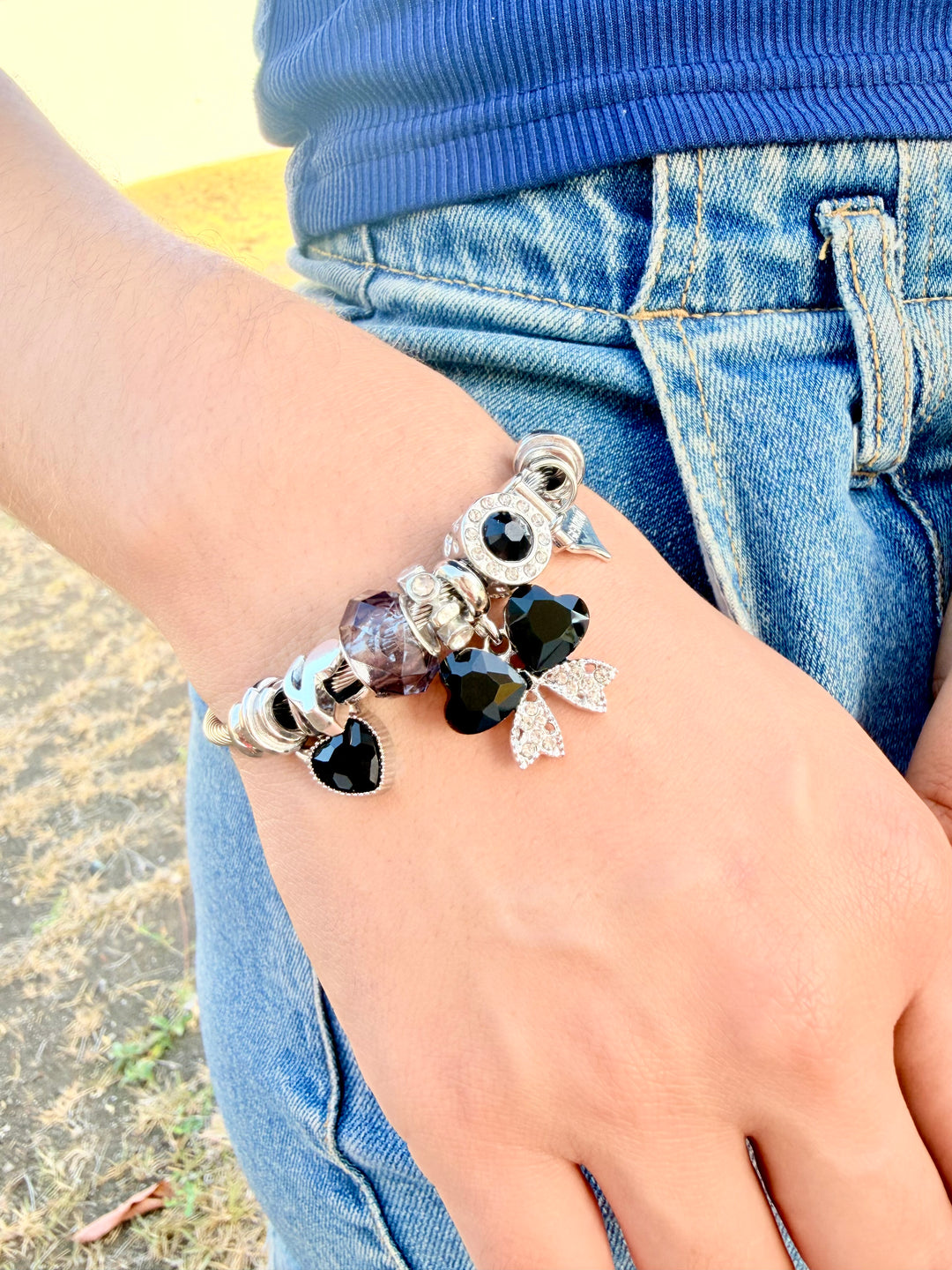 Pulsera de Charms Negra