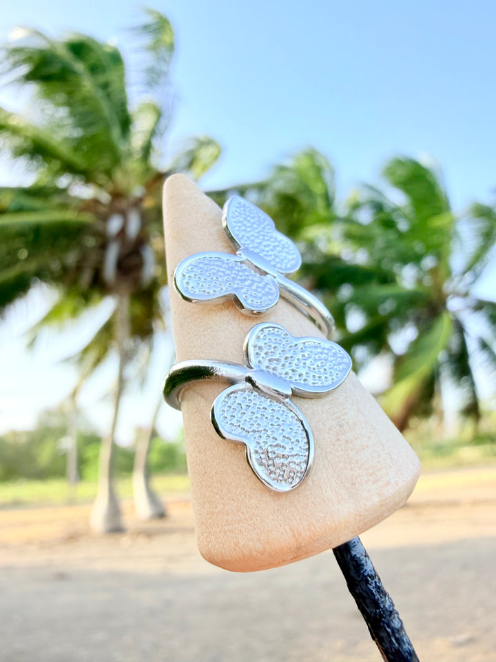 Sortija de Mariposas Plata