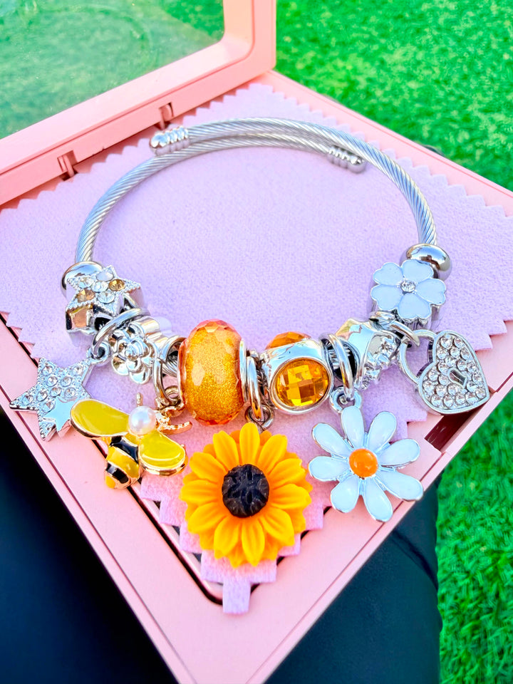Pulsera de Charms Flores