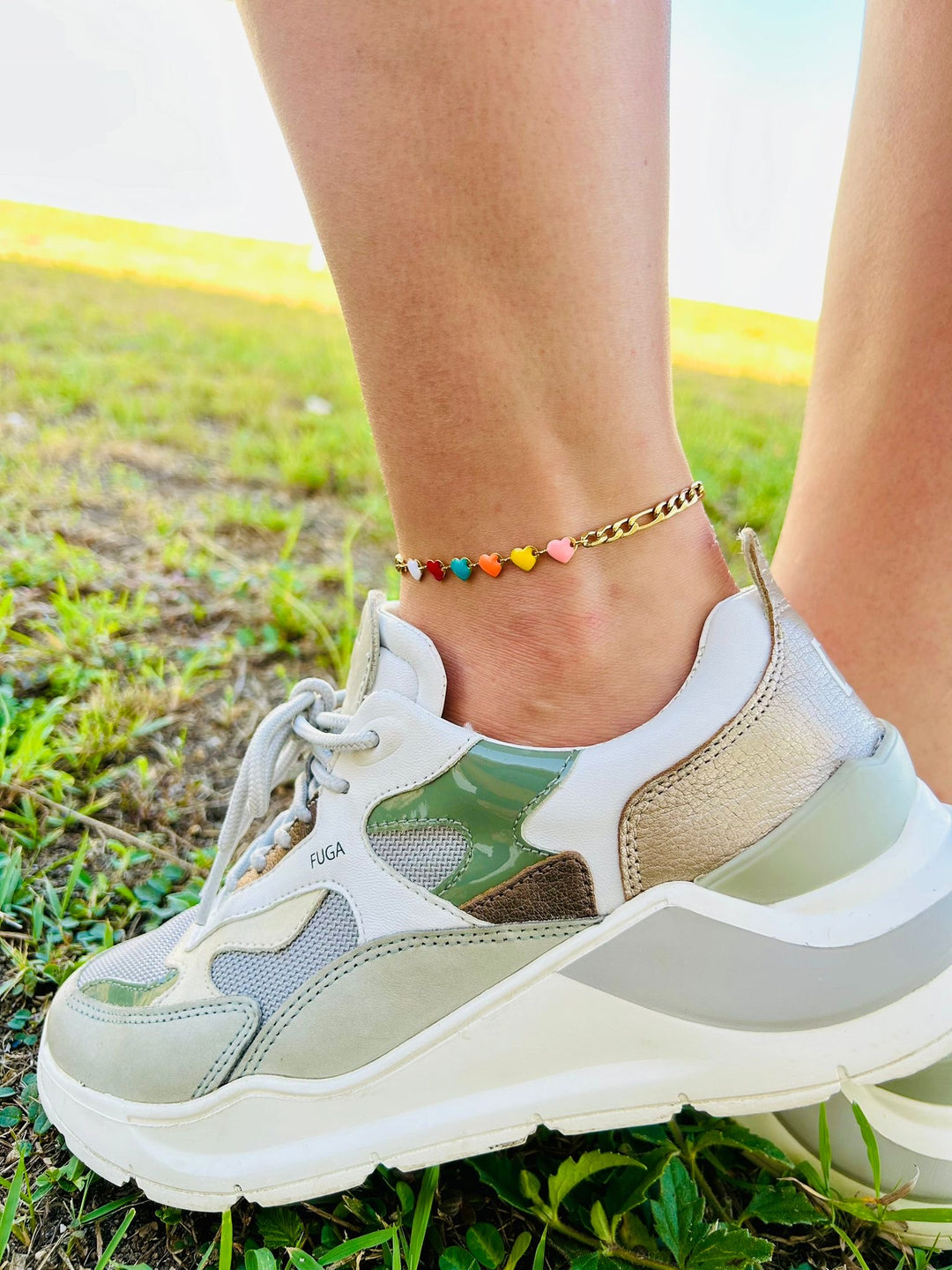 Pulsera/Tobillera de Corazones