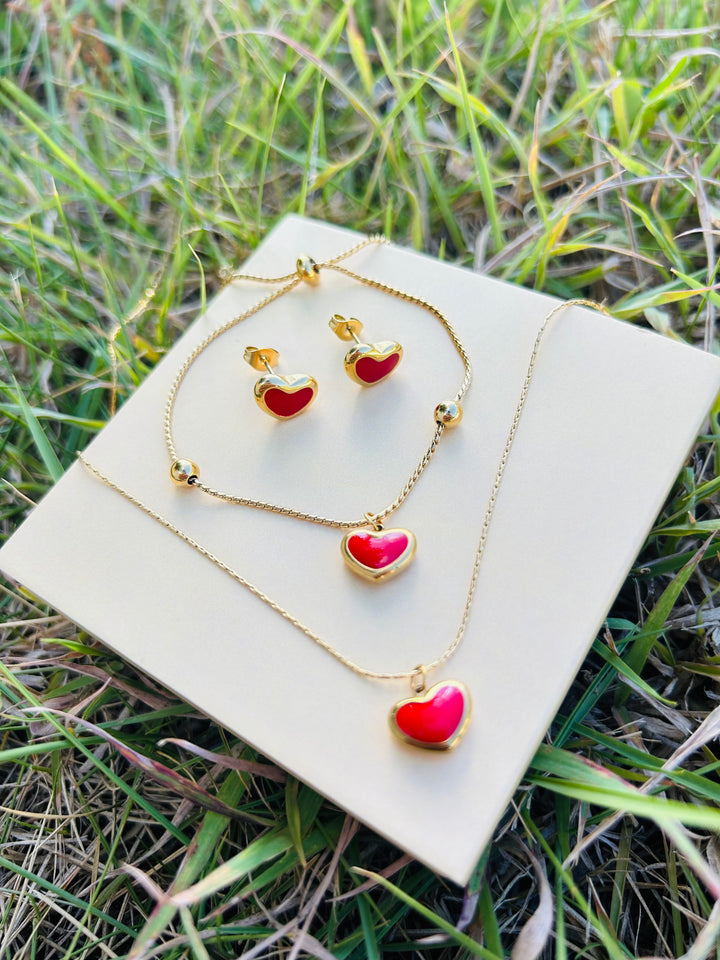 Pulsera de Corazon Rojo
