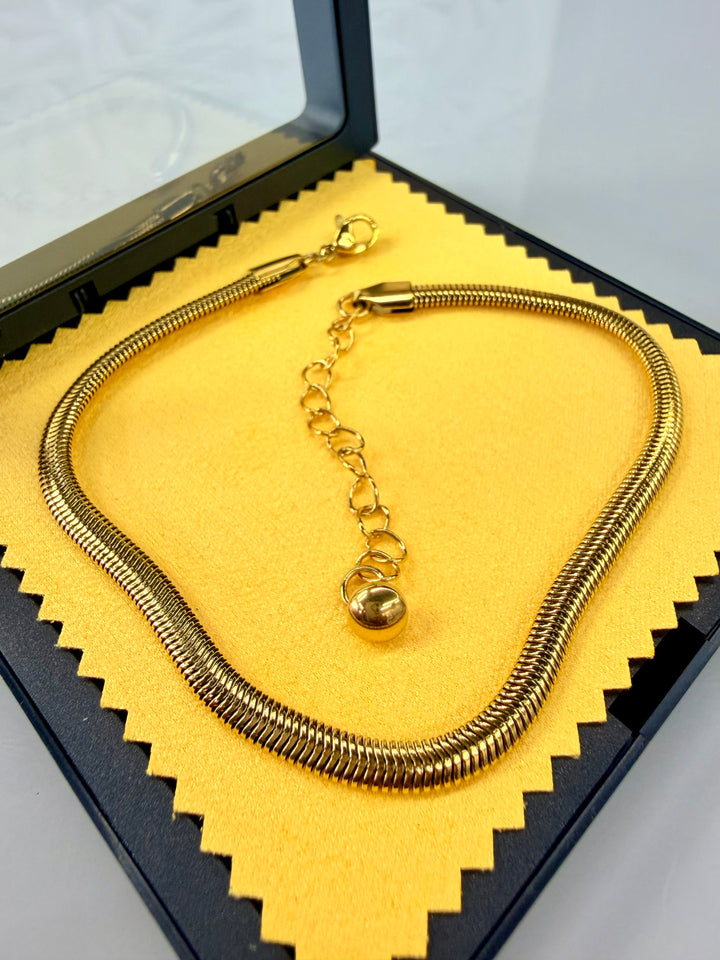 Tobillera Lisa Oro