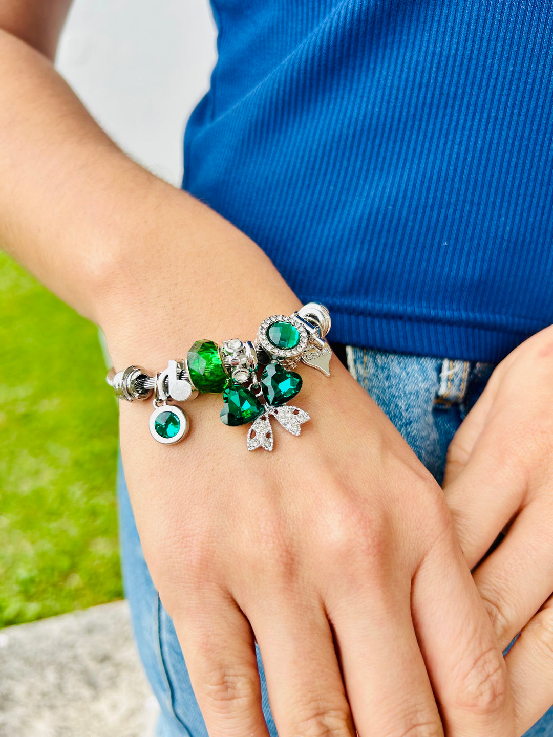 Pulsera de charms Verde
