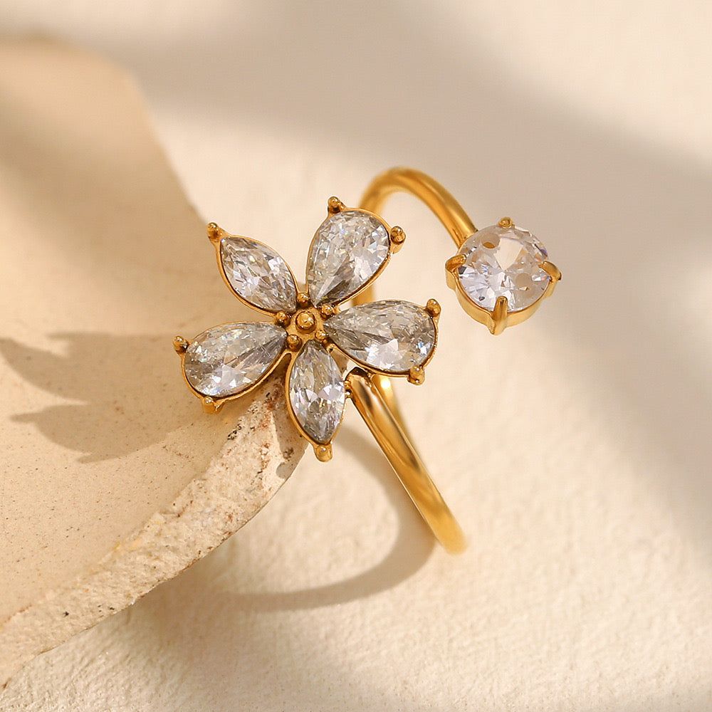 Set de Flor Margarita Oro