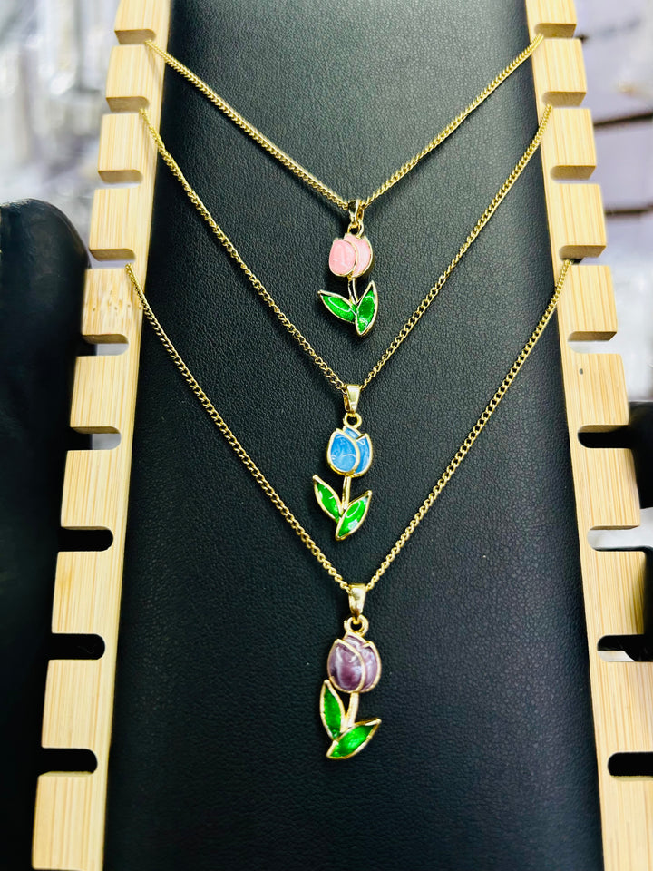 Collar de Flor Violeta