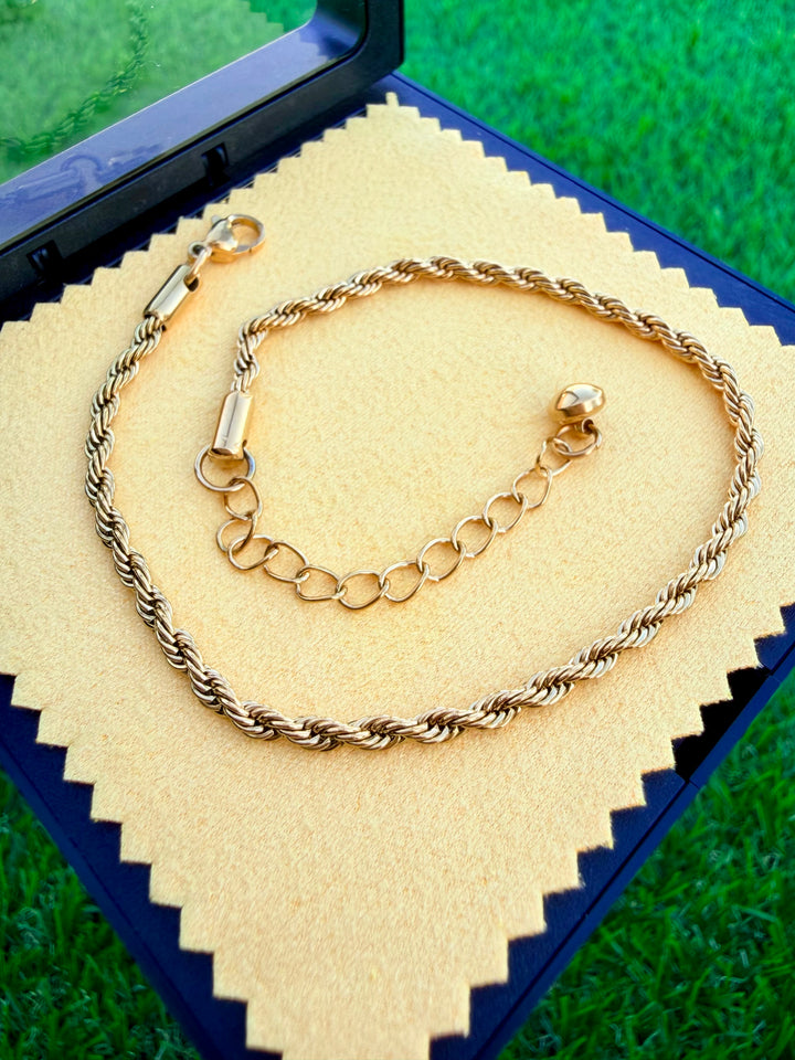Tobillera de Soga Oro