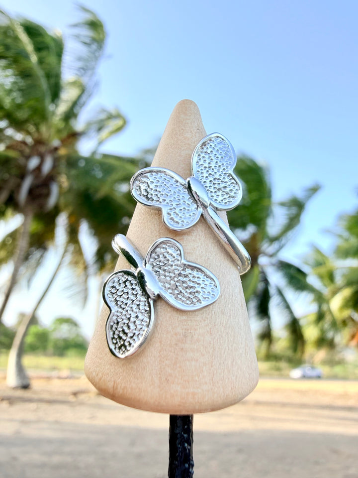 Sortija de Mariposas Plata