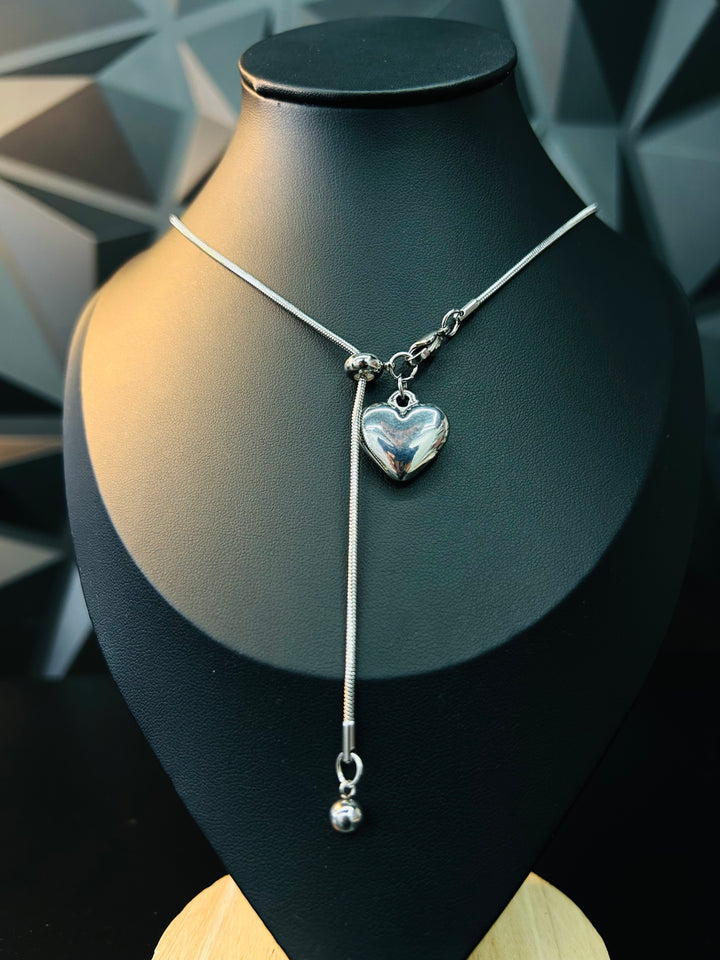 Collar ajustable de corazon