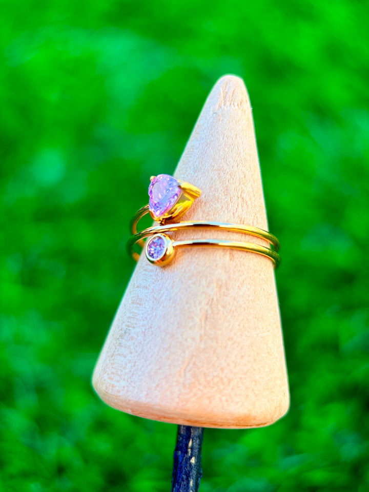 Sortija de corazon Rosa