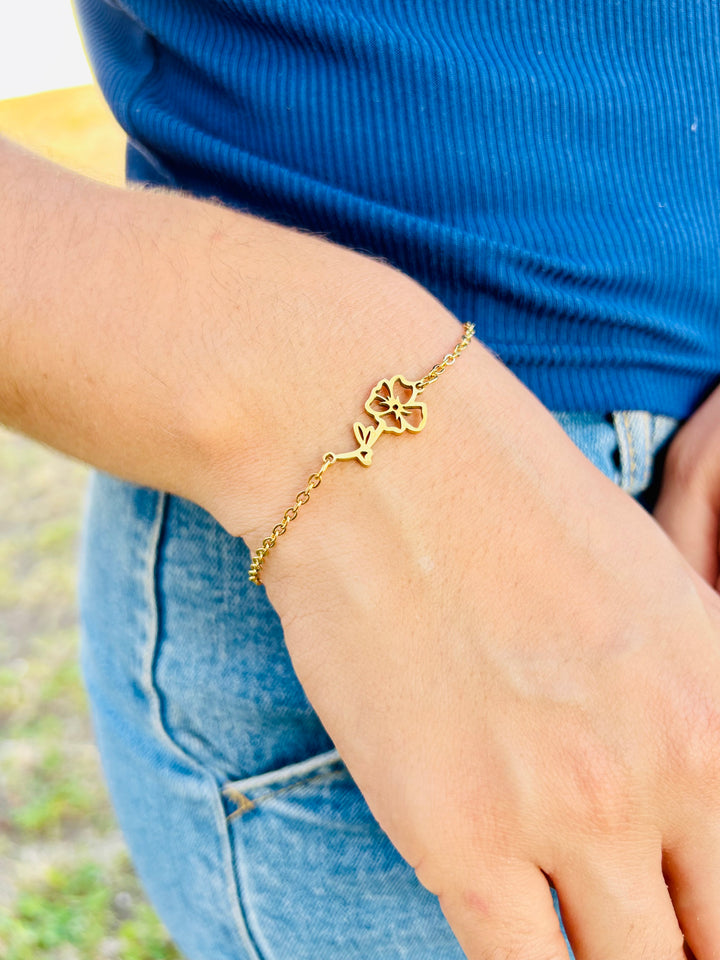 Pulsera/Tobillera de Flor 4