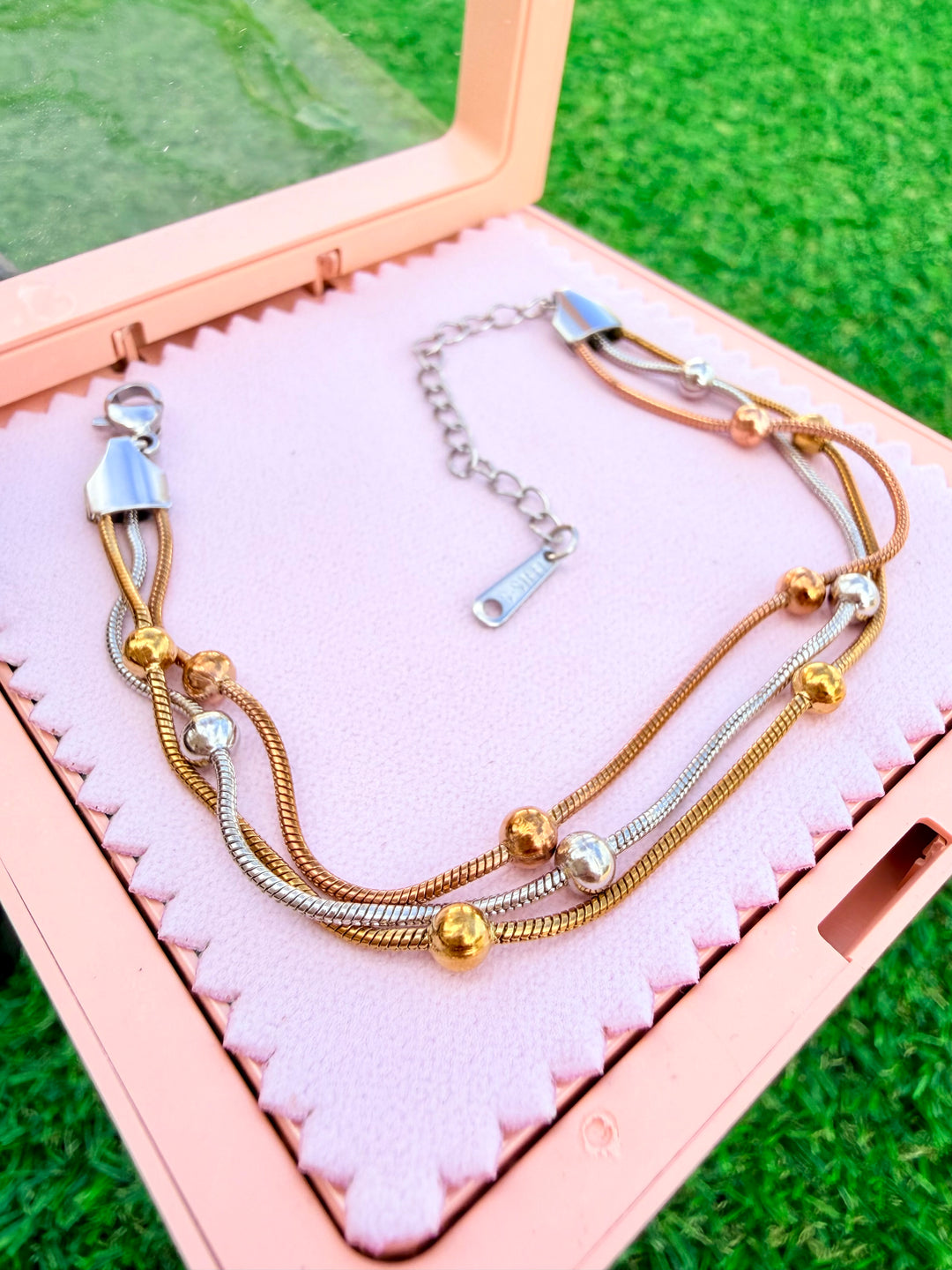Pulsera Triple Tres Tonos