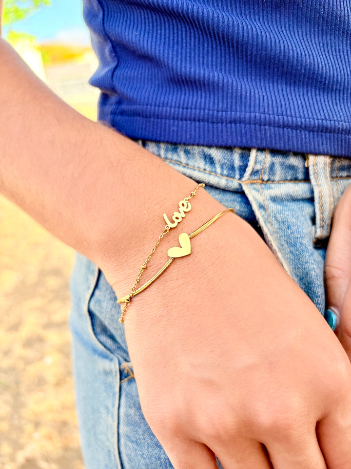 Pulsera/Tobillera Doble Love