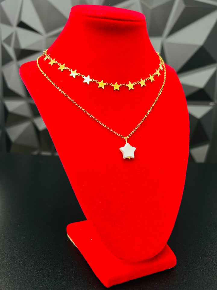 Collar Doble de Estrellas