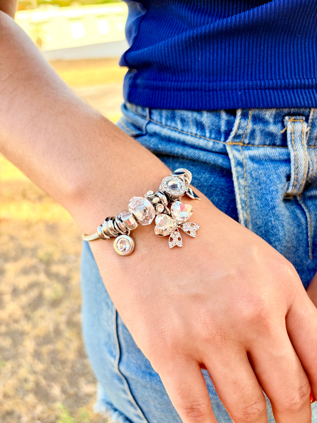 Pulsera de Cahrms Blanca