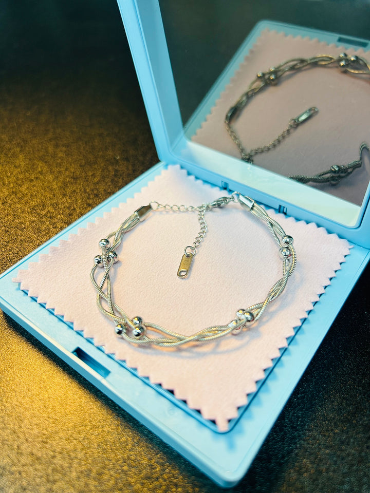 Pulsera Triple Plata