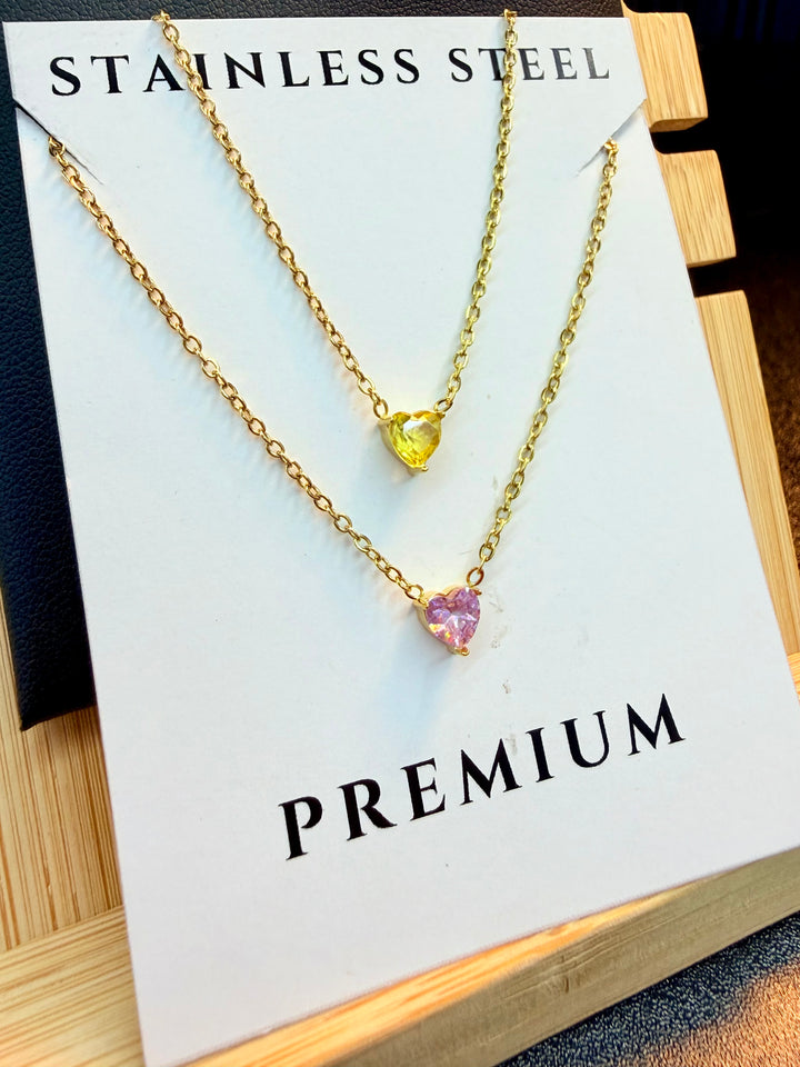 Set de 2 Collares de Corazon #4